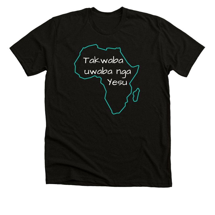 Takwaba Uwaba Nga Yesu, a Solid Black Blend Premium Unisex Tee