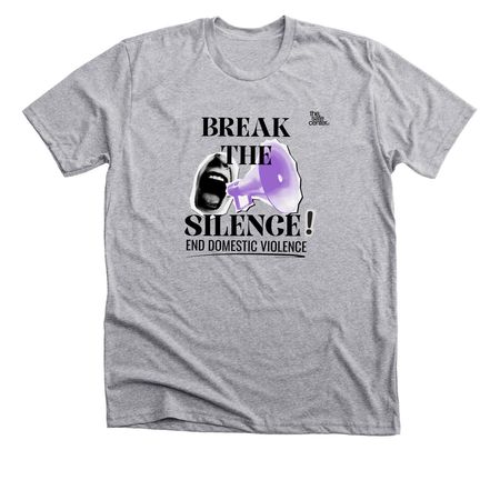 Break The Silence, a Athletic Heather Premium Unisex Tee
