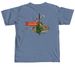 Reptile Assassin, a Blue Jean Comfort Colors Unisex Tee (back-view)