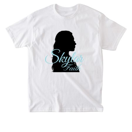 Silhouette, a White American Apparel Heavyweight Cotton Tee