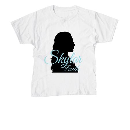 Silhouette, a White Youth Unisex Tee