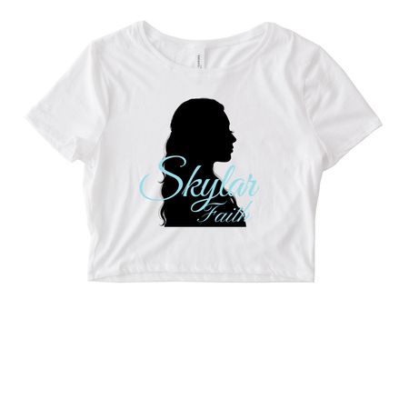 Silhouette, a White Women's Fitted Cropped Tee