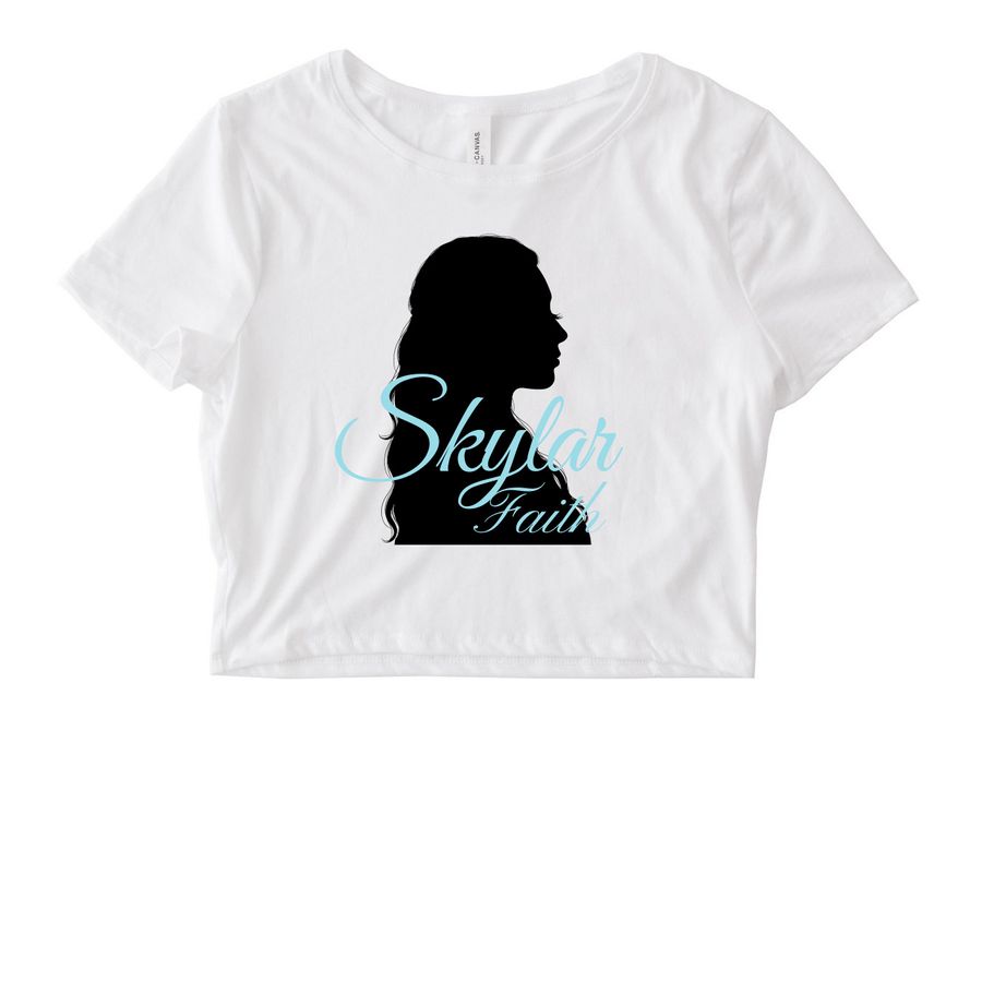 Silhouette, a White Women's Fitted Cropped Tee