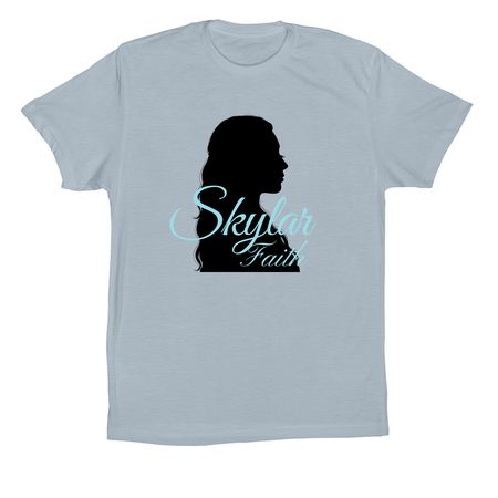 Silhouette, a Light Blue Premium Cotton Tee