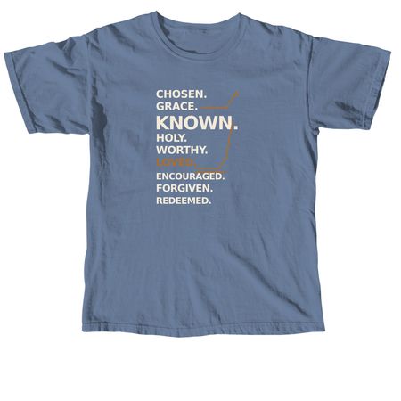 I AM, a Blue Jean Comfort Colors Unisex Tee