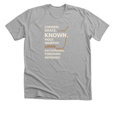 I AM, a Athletic Heather Premium Unisex Tee