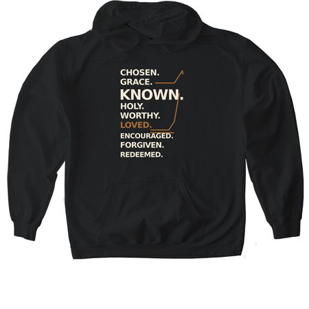 I AM, a Black Gildan Softstyle Pullover Hoodie