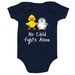 Team Eleanor - Baby, a Navy Infant Onesie (back-view)