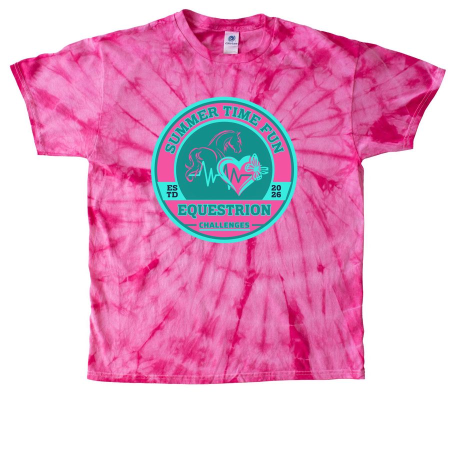 Summer Time Fun Logo, a Pink Classic Tie Dye Tee