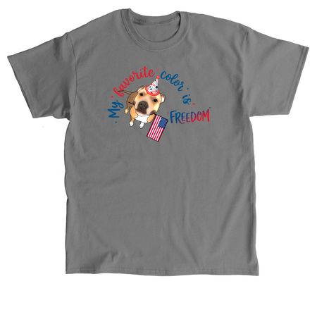 My Favorite Color is FREEDOM, a Charcoal Classic Unisex Tee