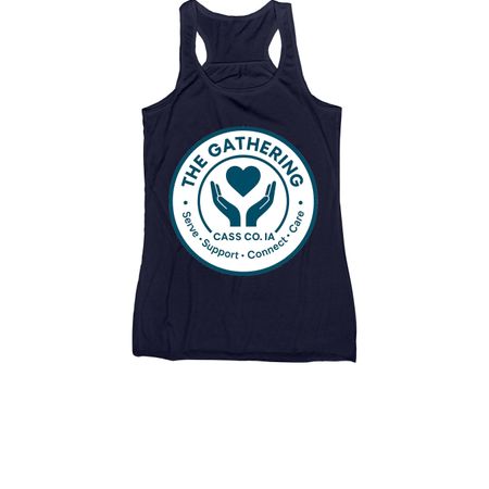 T's & Tanks Support, a Navy Women's Racerback