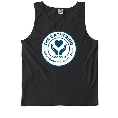T's & Tanks Support, a Black Comfort Colors Tank Top