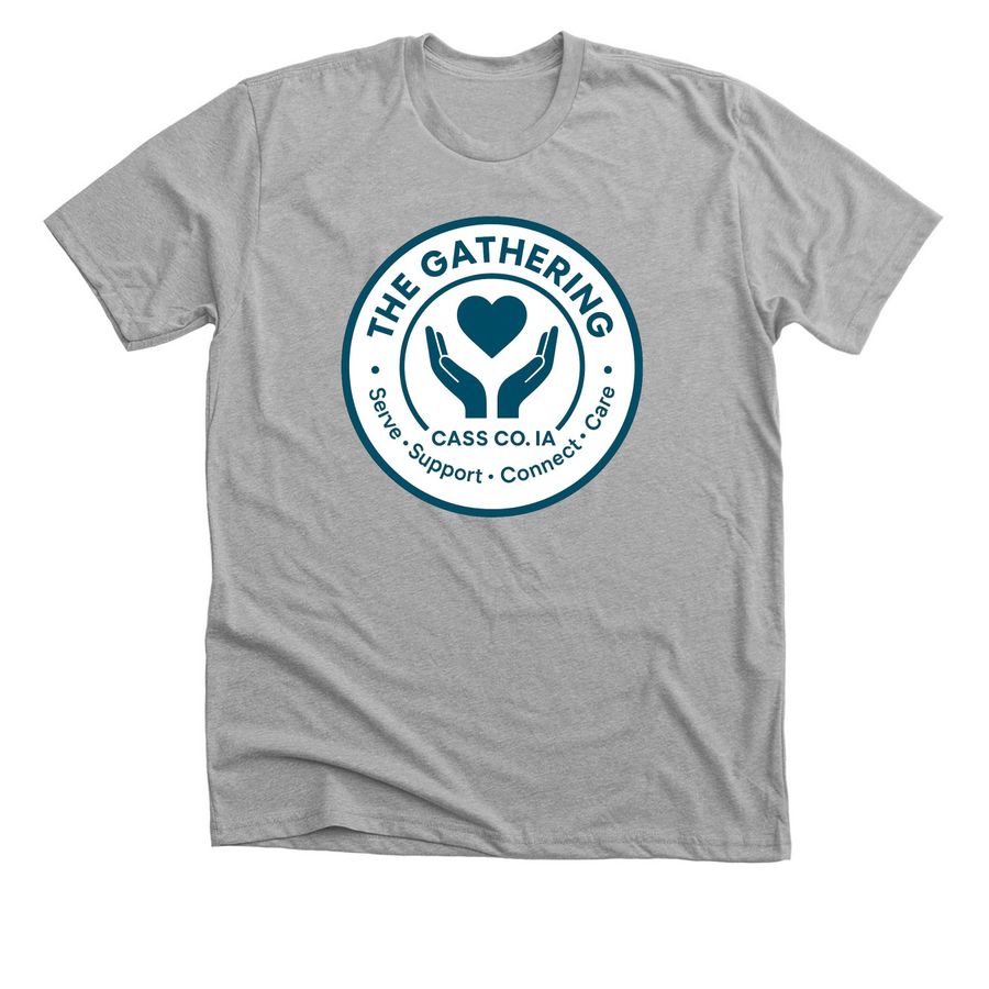 T's & Tanks Support, a Athletic Heather Premium Unisex Tee