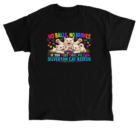 No Balls, No Brawls, a Black Classic Unisex Tee