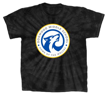 Home of the Wolves Tees + Hoodies, a Black Classic Tie Dye Tee