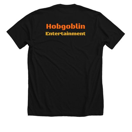 Bright Moth man, a Solid Black Blend Premium Unisex Tee (back-view)