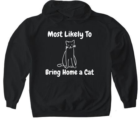 Most likely to, a Black Gildan Softstyle Pullover Hoodie