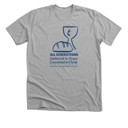 All Generations Front Print (All Styles), a Athletic Heather Premium Unisex Tee