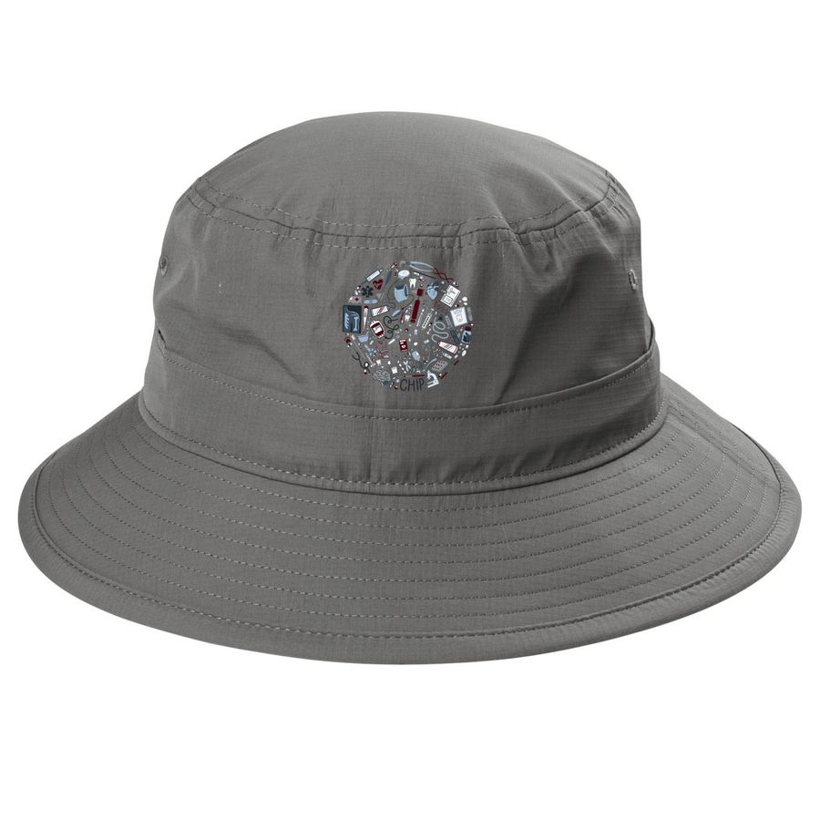 CHIP - Hats, a Sterling Grey Printed UV Bucket Hat