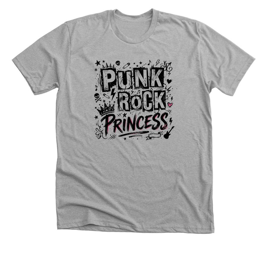Punk Rock Princess - Something Corporate, a Athletic Heather Premium Unisex Tee