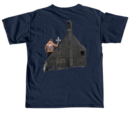 STING ? Wild Hornets Air Defence Collection, a True Navy Comfort Colors Unisex Tee (back-view)