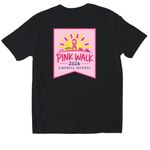 Kindness in Every Step&nbsp;, a Black Softstyle Cotton Tee (back-view)