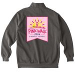 Kindness in Every Step&nbsp;, a Pepper Comfort Colors Quarter Zip Pullover (back-view)