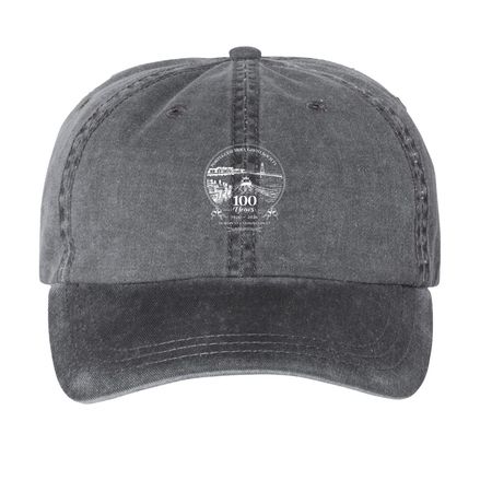 PHGS Centennial Hat, a Black Printed Pigment Dye Baseball Cap