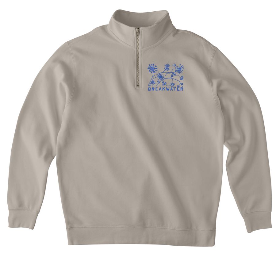 Adult | 'Welcome Gate' 1/4-Zip, a Cement Midweight Quarter Zip Pullover