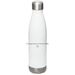 Nicole and Finn Water Bottle, a White Stainless Steel Water Bottle (back-view)