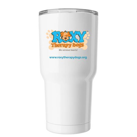 Roxy? Tumbler, a White Insulated Tumbler