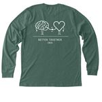 CNOC 2026, a Heather Forest Premium Long Sleeve Tee (back-view)