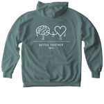 CNOC 2026, a Blue Spruce Comfort Colors Pullover Hoodie (back-view)