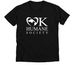 OK Humane V-Neck Tee, a Solid Black Blend Premium V-Neck Tee