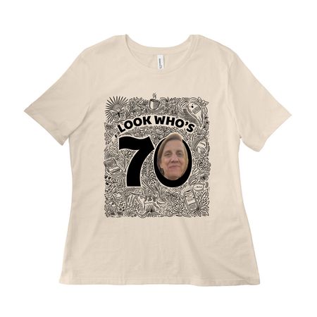 Birthday Girl, a Natural Women?s Relaxed Cotton Tee