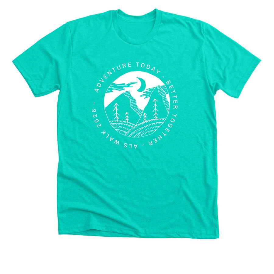 ALS Fundraiser&nbsp;, a Heather Sea Green Premium Unisex Tee
