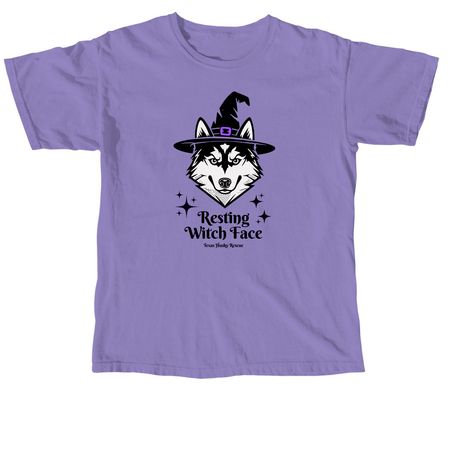 TXHR - Resting Witch Face, a Violet Comfort Colors Unisex Tee