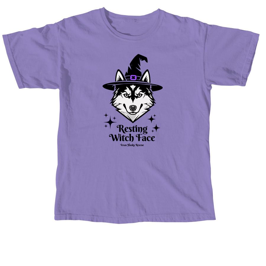 TXHR - Resting Witch Face, a Violet Comfort Colors Unisex Tee