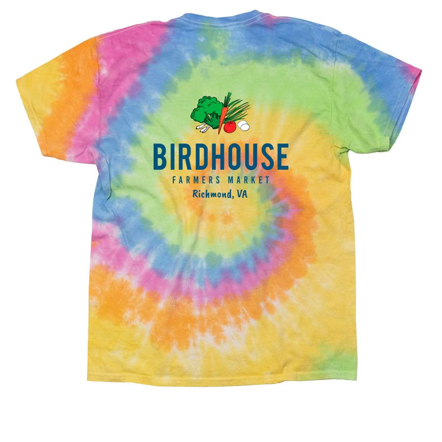 Birdhouse Farmers Market, a Eternity Classic Tie Dye Tee (back-view)