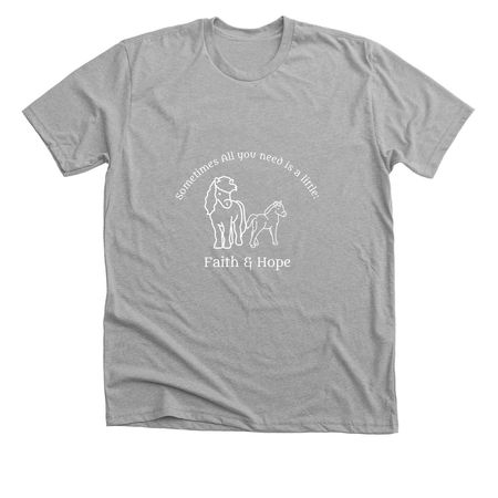 Faith and Hope Merch Drop 1, a Athletic Heather Premium Unisex Tee