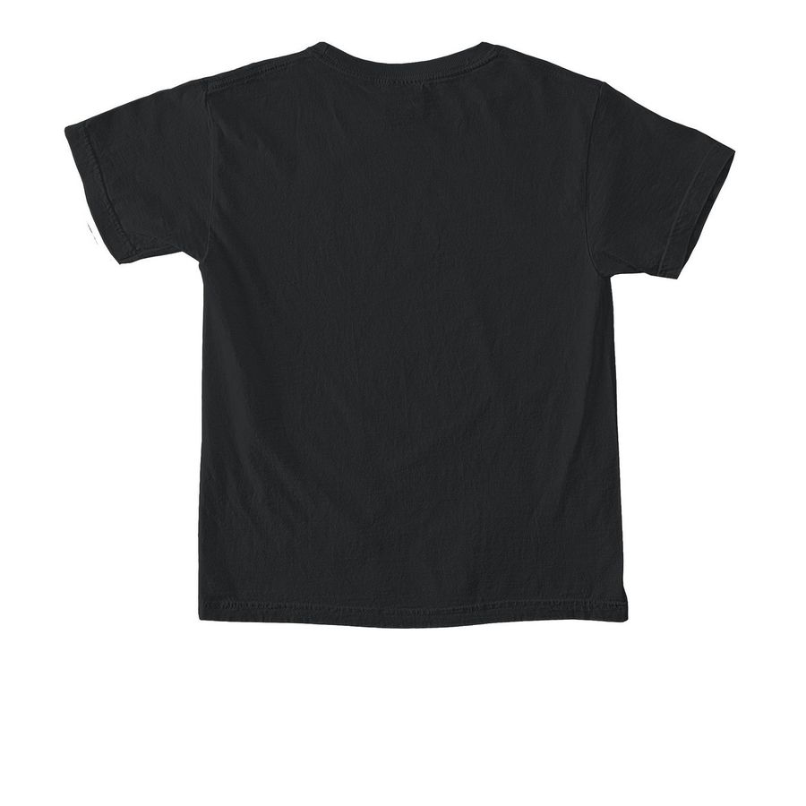 Tee - Large Logo (Youth), a Black Comfort Colors Youth Tee (back-view)