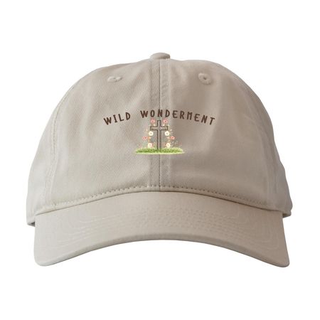 Wild Wonderment Hat, a Oyster Printed Eco Baseball Cap