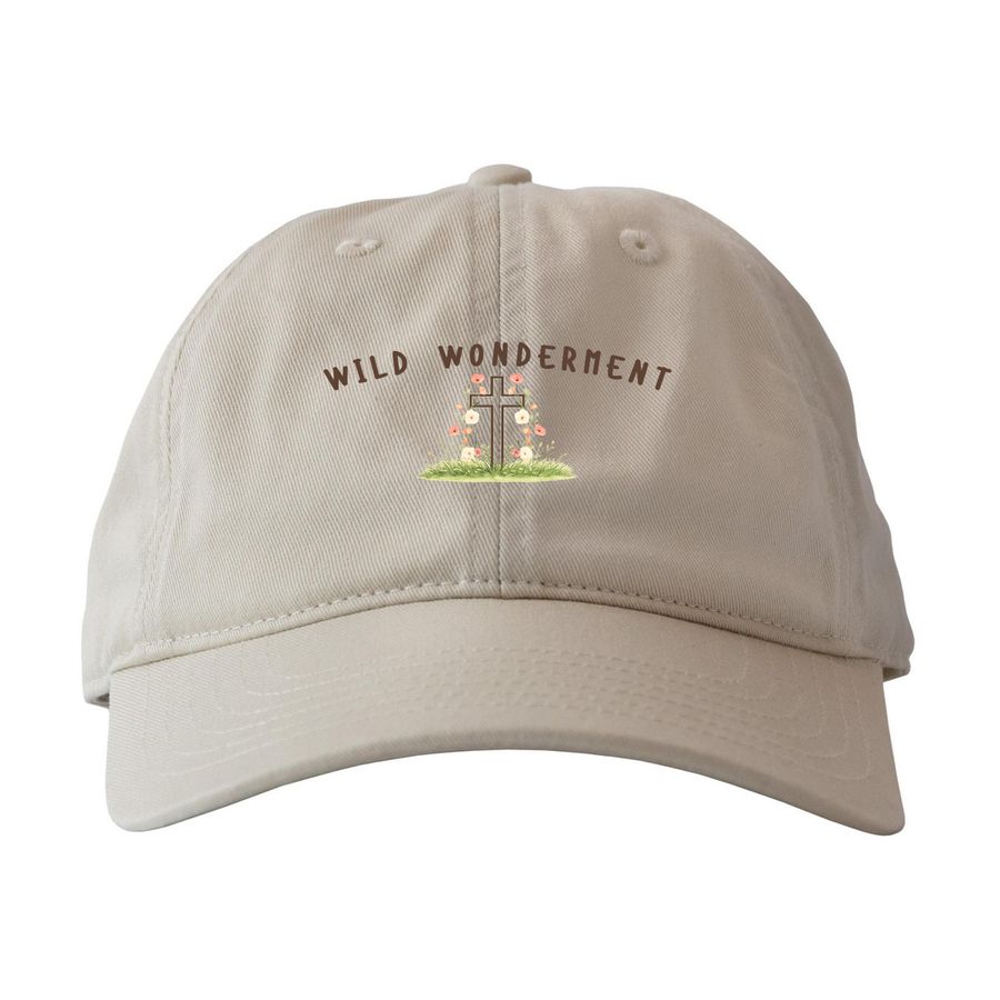 Wild Wonderment Hat, a Oyster Printed Eco Baseball Cap