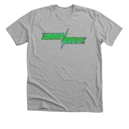 Binary Break Logo-Teens, a Athletic Heather Premium Unisex Tee