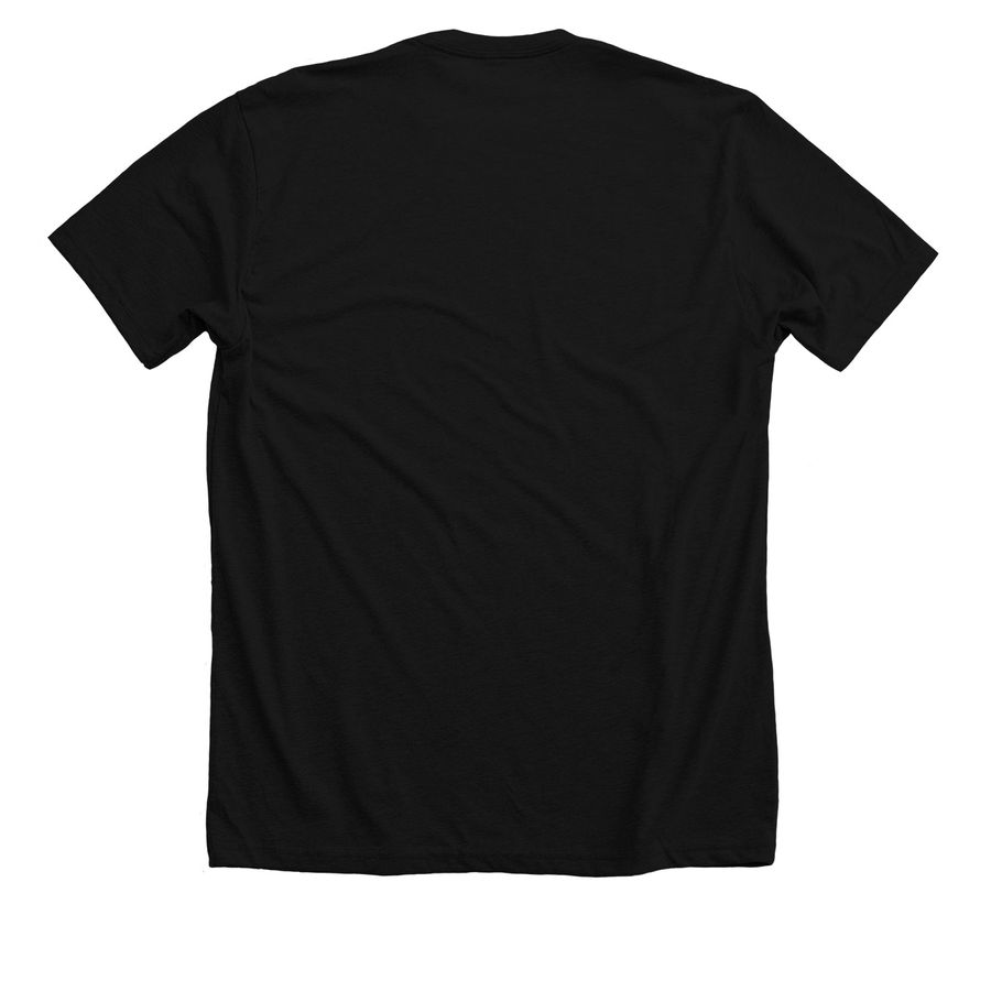 Heart for Palestine ????, a Solid Black Blend Premium Unisex Tee (back-view)