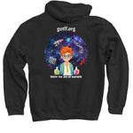 Back to School Youth Fundraiser, a Black Pullover Hoodie (back-view)