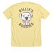 The Original BB, a Heather Yellow Gold Premium Unisex Tee (back-view)
