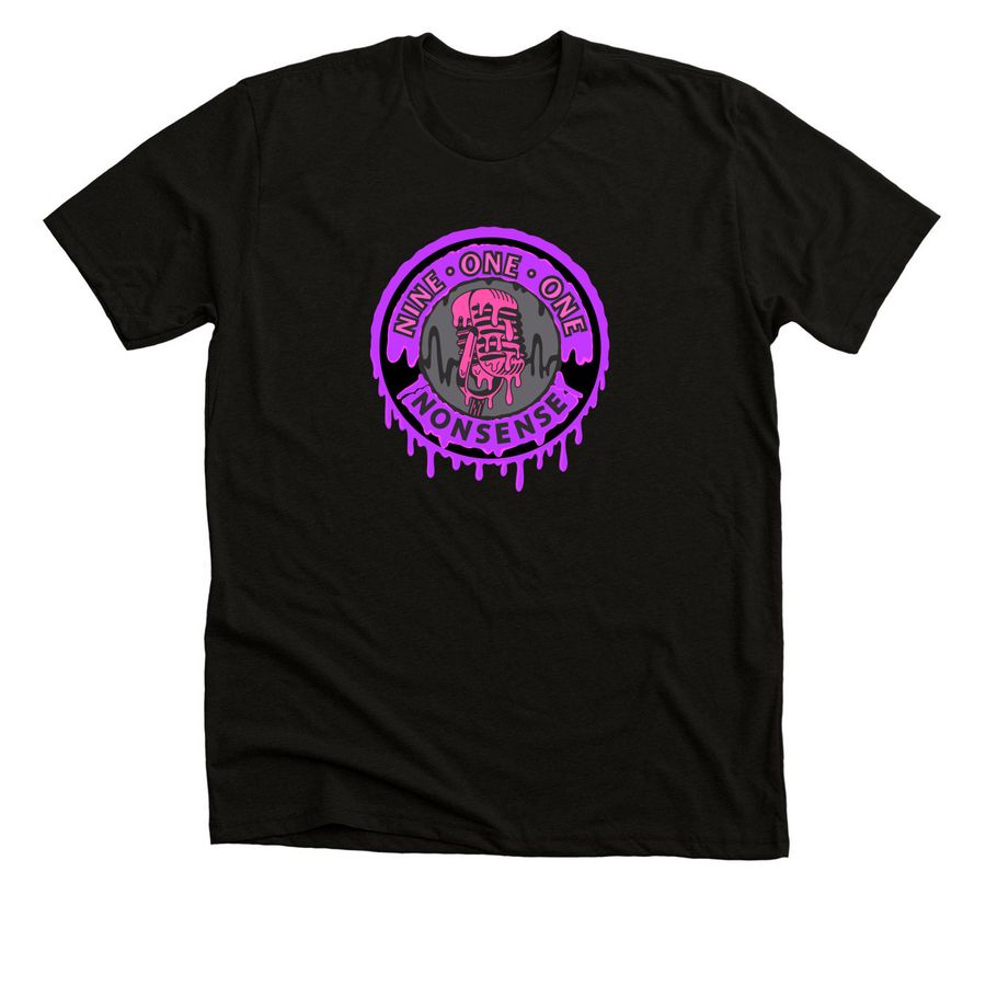 Spooky Purple, a Solid Black Blend Premium Unisex Tee
