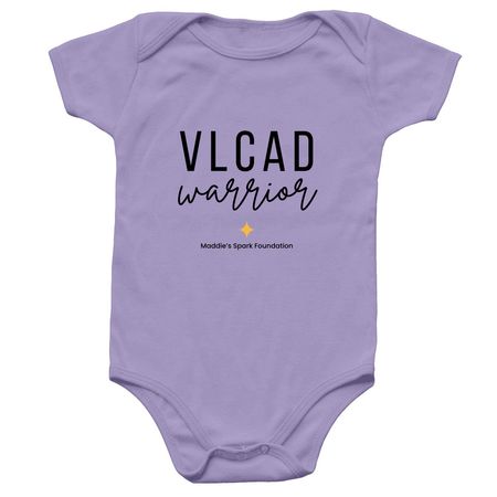 VLCAD Warrior Onesie | Maddie's Spark Gear, a Lavender Infant Onesie