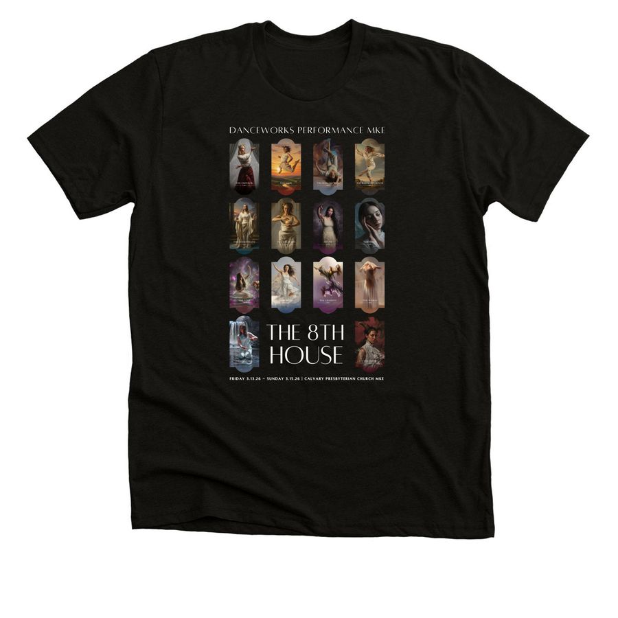 The 8th House - Dark / Company, a Solid Black Blend Premium Unisex Tee